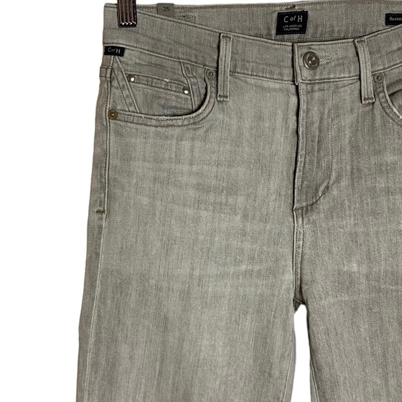 Citizens of Humanity Rocket High Rise Crop Skinny Jeans Sunbaked Gray Stretch 25 - Picture 6 of 16